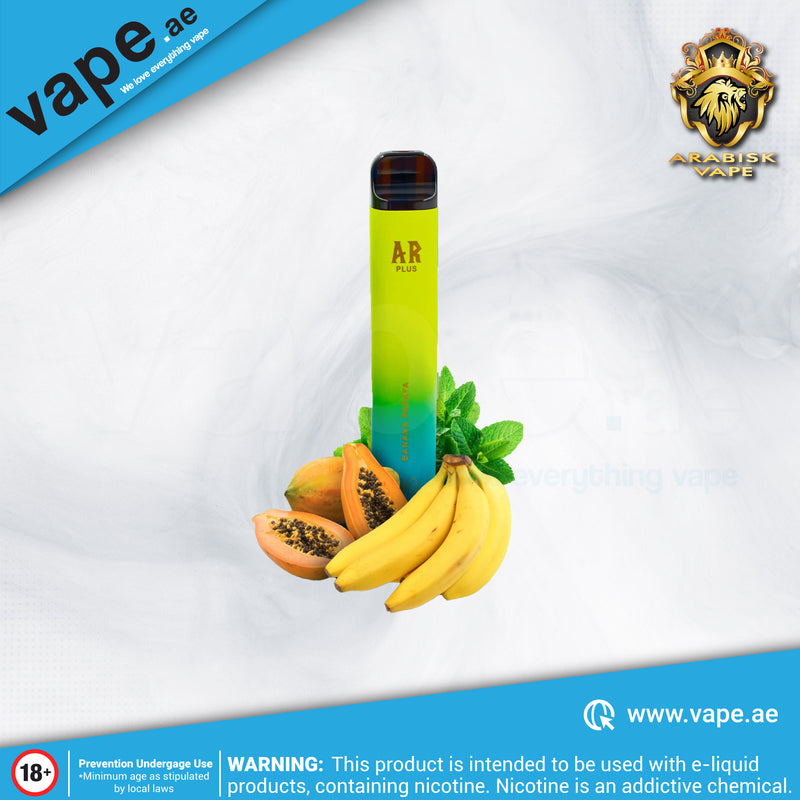 Banana Papaya 2500 Puffs 50mg by Arabisk AR Plus