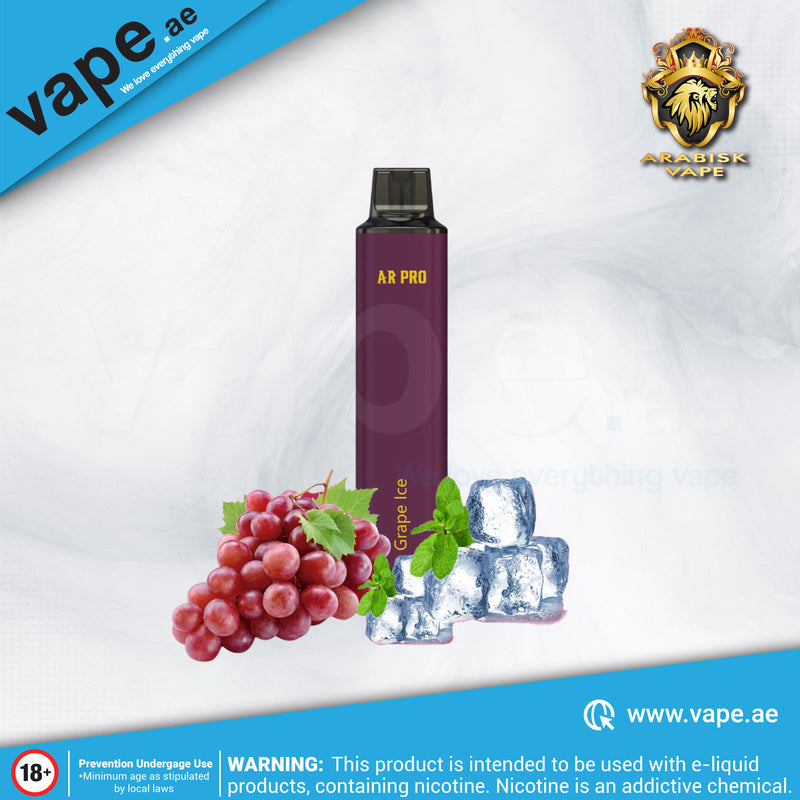 Grape Ice 4000 Puffs 50mg by Arabisk AR Pro Disposable