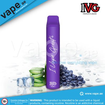 IVG Bar Plus 800 puffs - Aloe Grape Ice 20mg