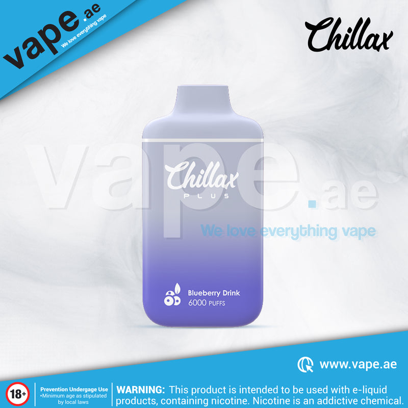 Blueberry Drink 20mg 6000 Puffs by Chillax Rechargeable Disposable
