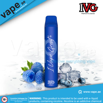 IVG Bar Plus 800 puffs - Blue Raspberry Ice 20mg