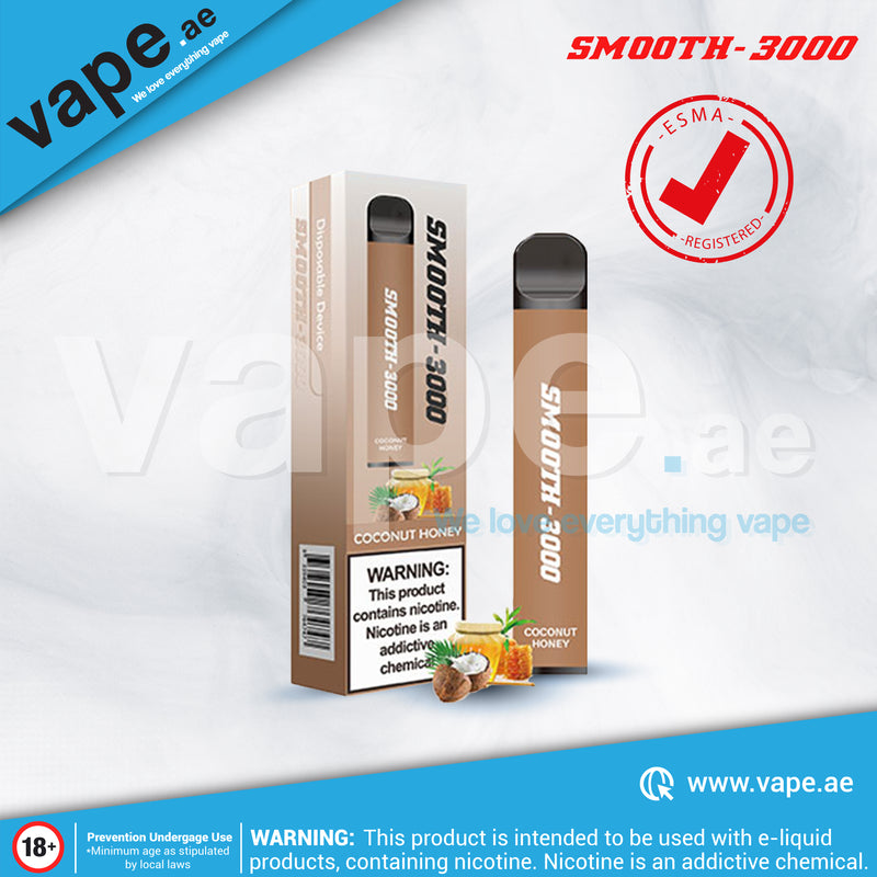 Coconut Honey 3000 Puffs 20mg by Smooth