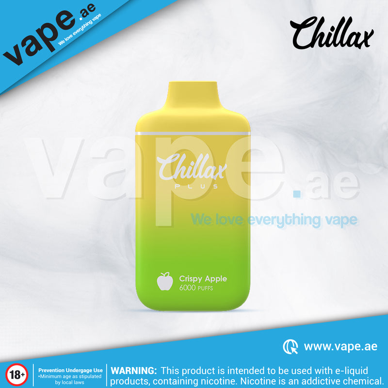 Crispy Apple 20mg 6000 Puffs by Chillax Rechargeable Disposable