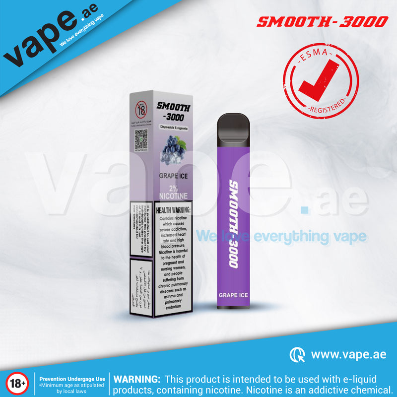 Grape Ice 3000 Puffs 20mg by Smooth