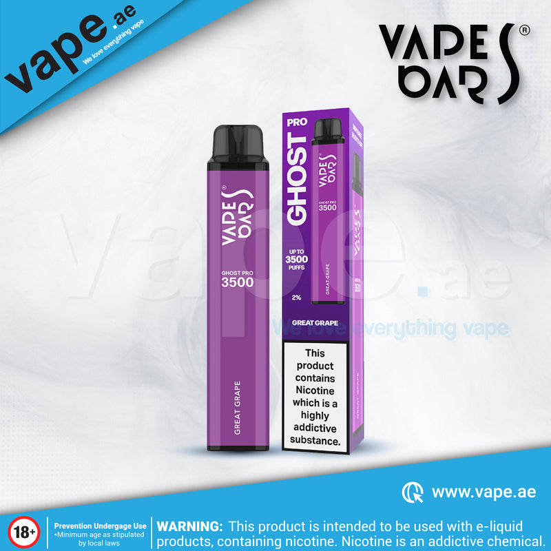 Great Grape 20mg 3500 Puffs by Vapes Bars Ghost Pro