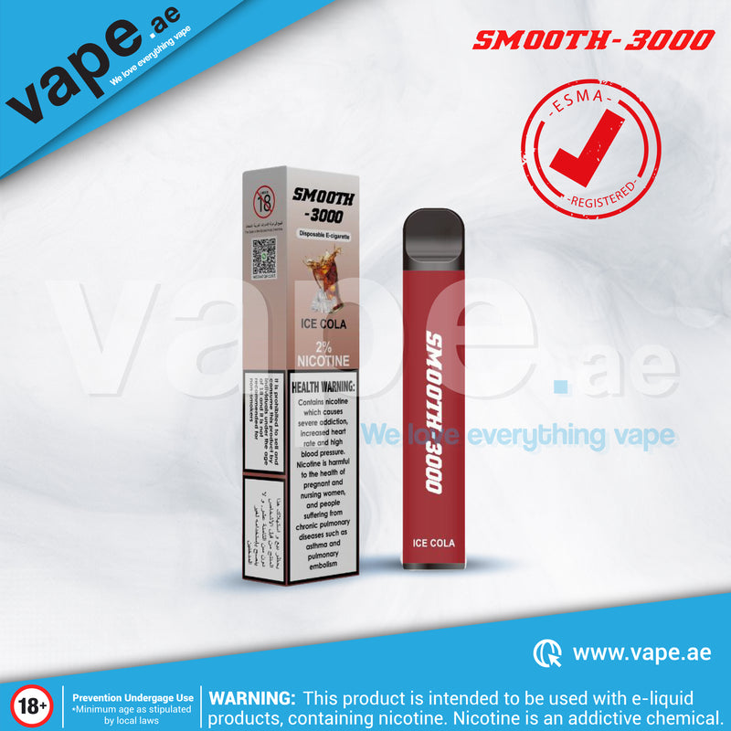 Ice Cola 3000 Puffs 20mg by Smooth