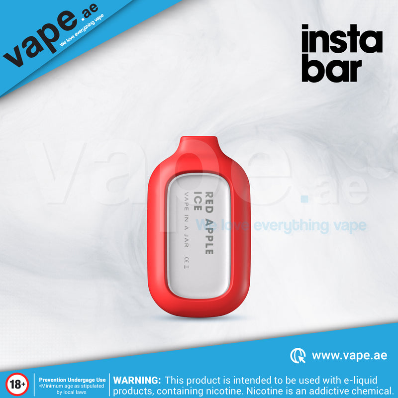 Red Apple Ice 20mg 5000 Puffs by Insta Bar Rechargeable
