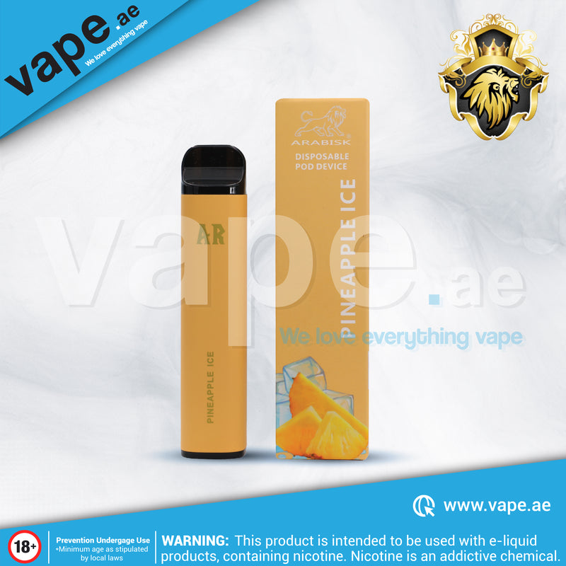 Pineapple Ice 1600 Puffs 50mg by Arabisk AR Disposable