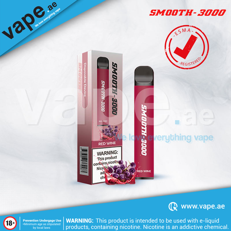 Red Wine 3000 Puffs 20mg by Smooth