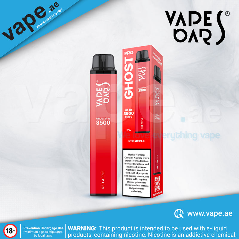 Red Apple 20mg 3500 Puffs by Vapes Bars Ghost Pro