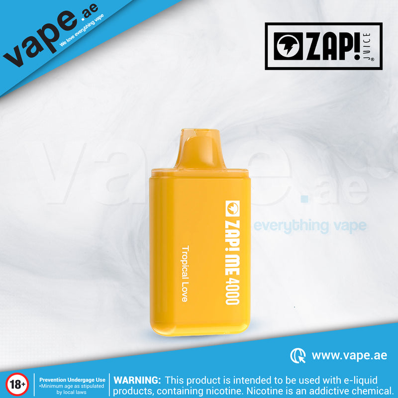 Tropical Love Zap Me Disposables 4000 Puffs 50mg by Zap! Juice