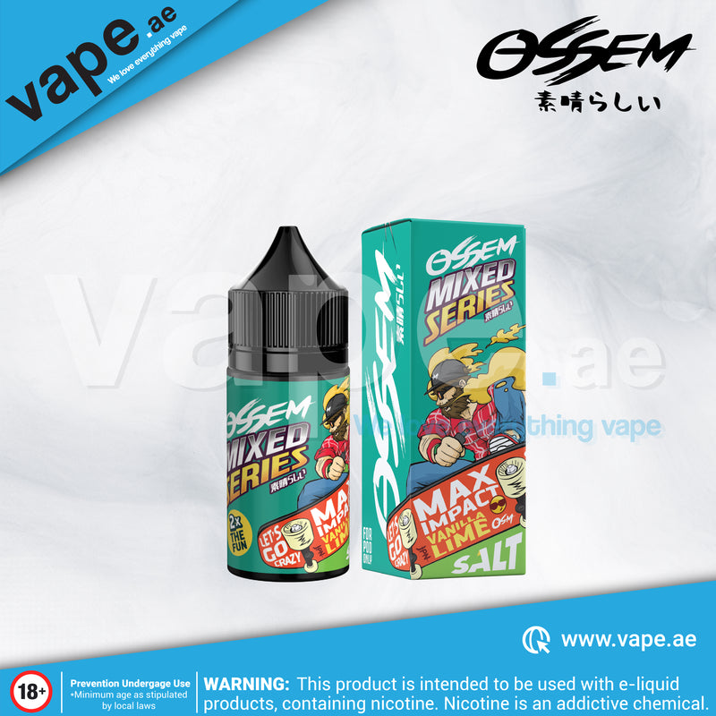 Max Impact Vanilla Lime 20mg 30ml by Ossem Mixed Series