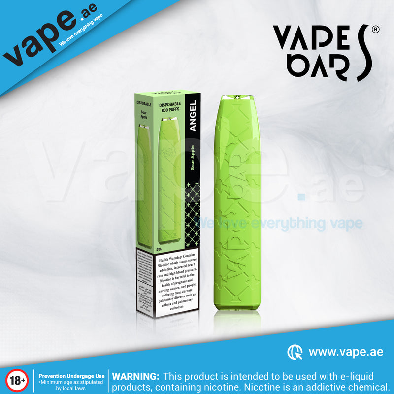 Sour Apple 20mg 800 Puffs by Vapes Bars Angel