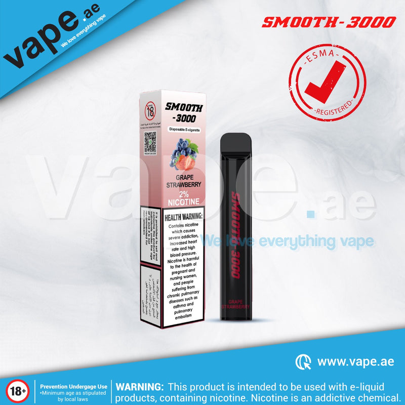 Grape Strawberry 3000 Puffs 20mg by Smooth
