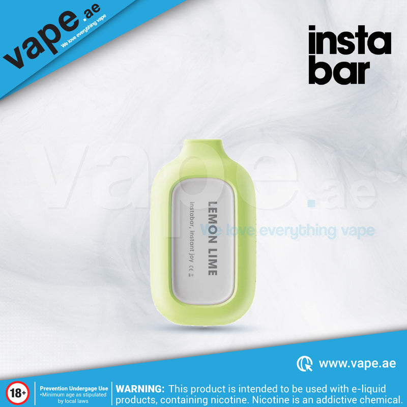 Lemon Lime 20mg 5000 Puffs by Insta Bar Rechargeable